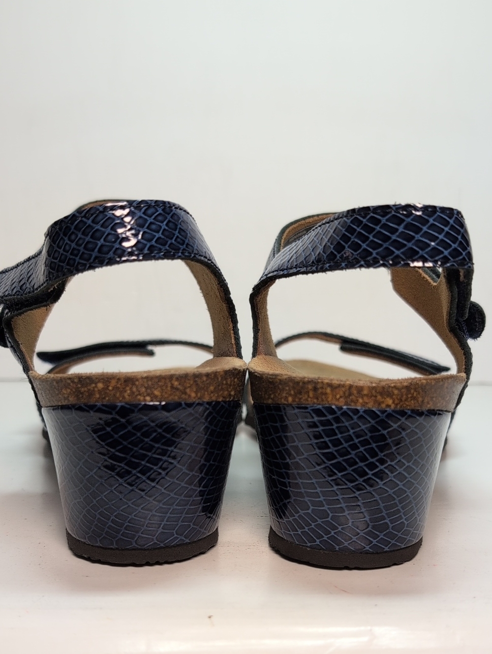 Vionic Natasia wedge strappy blue sandals womans size 9 EU 40 - Picture 4 of 16